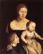 Konstnarens with wife Katherine and Philipp, Hans Holbein